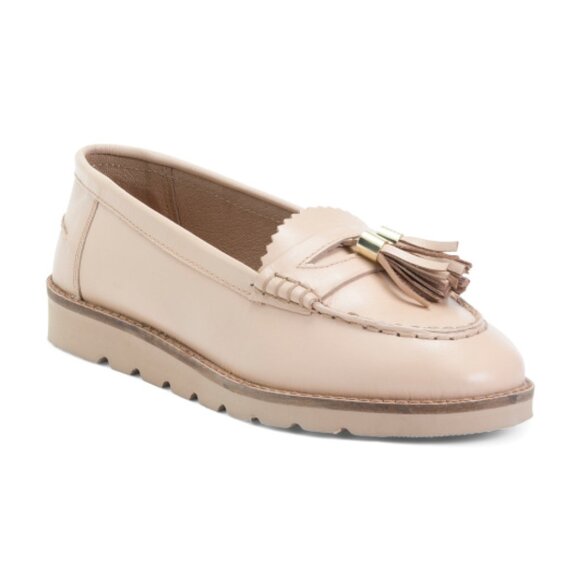 JELAVU Leather Luna Loafers - Picture 1 of 3